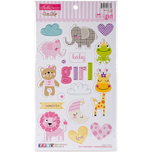 Sweet bébé fille chipboard icônes 3-1