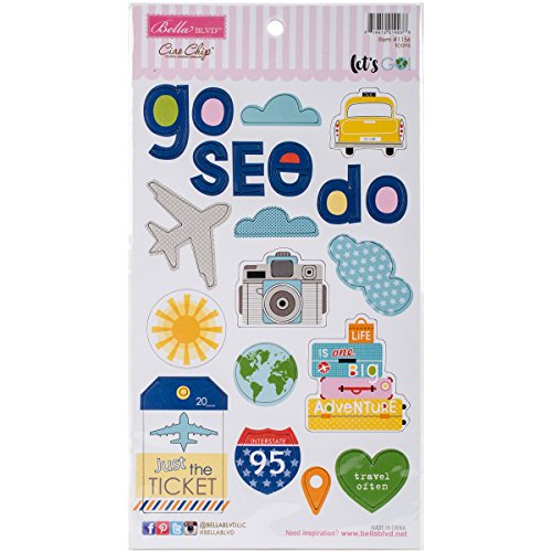 Let's go chipboard icônes, d'autres, multicolore