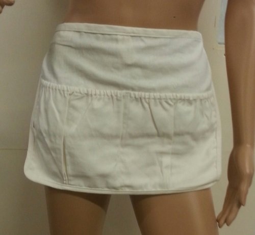 Bags-n-Aprons Sac à pinces à linge et sac à pinces à linge Taille Attache Blanc Cassé 38 cm x 29 cm Les 2 grandes poches code EAN 0820103794565 