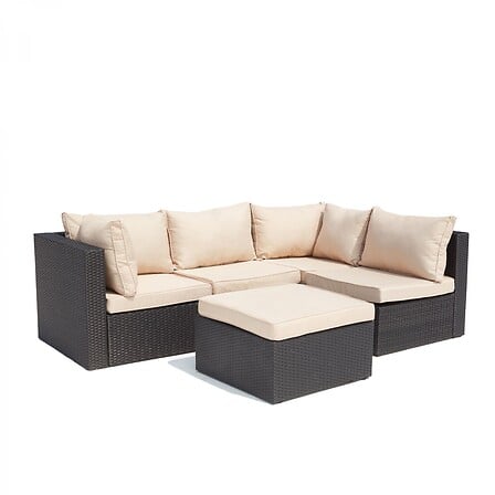 CONCEPT USINE Milano blanc: salon de jardin mod...