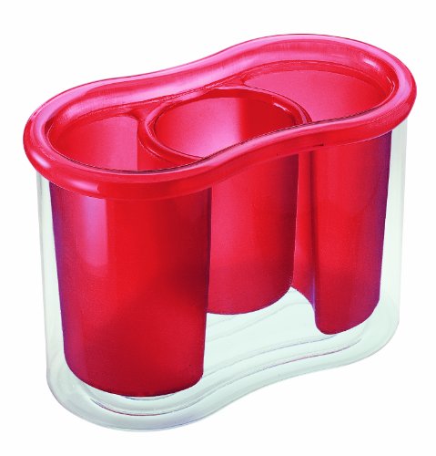 23200065 egouttoir à couverts rouge transparent...