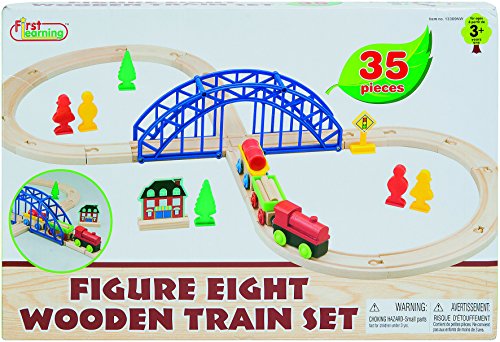 FIRST LEARNING First Learning - A1502500 - Train En 8 Bois - 35 Pièces 0834162005500 (0834162005500)
