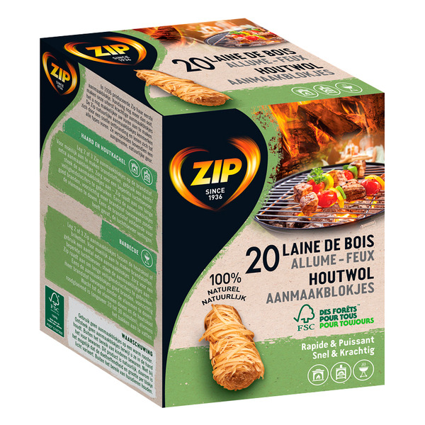 Allume-Feux en laine de bois