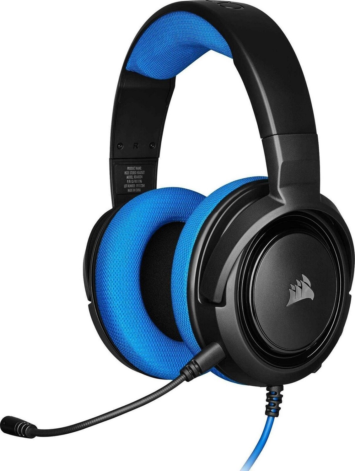 Casque filaire gaming HS35 bleu CORSAIR