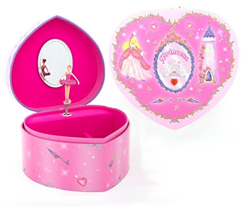 Boite à Bijoux Musicale Princesse en forme de C...