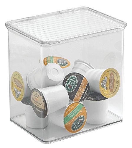 MetroDecor Conteneur de stockage grillagé mDesign Kitchen, pour cellier, réfrigérateur, congélateur - 2,8 litres, Transparent 0841247113388 (0841247113388)