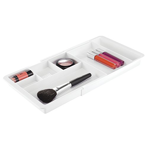 MetroDecor mdesign Organiseur de Cosmétiques avec Tiroir extensible pour lavabo Armoire de rangement pour maquillage blanc cosmétiques - code EAN 0841247127255 