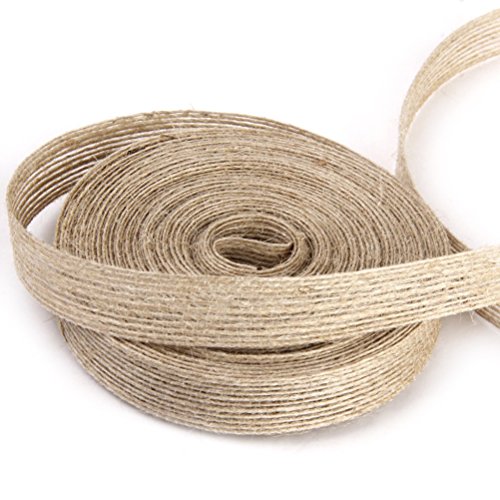 10m * 1,5 cm toile de jute linéaire ruban pour ...