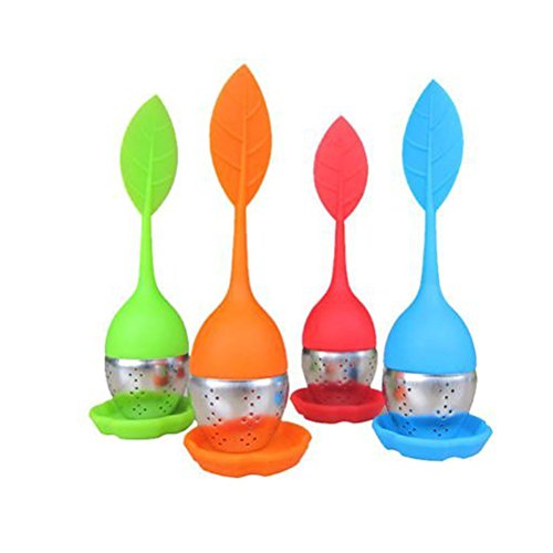 4pcs feuille en forme de passoire infuseur à th...