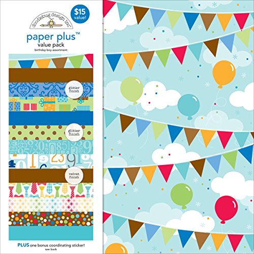 Doodlebug Matrices Matrices Plus valeur Papier 30,5 cm x 30,5 cm 1-birthday garçon, D'autres, multicolore code EAN 0842715051874 
