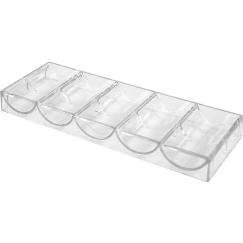 Trademark PokerT Clear Acrylic Chip Tray - Non-...