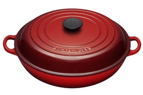 25032300602460 cocotte basse ronde 30 cm rouge ...