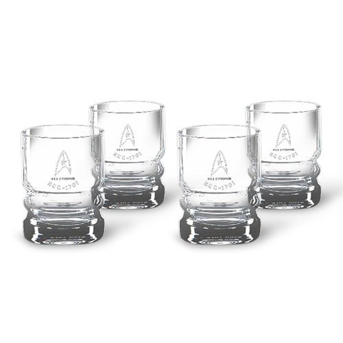 Star Trek Ensemble de 4 Verres Star Trek Enterprise 0847509003374 (0847509003374)
