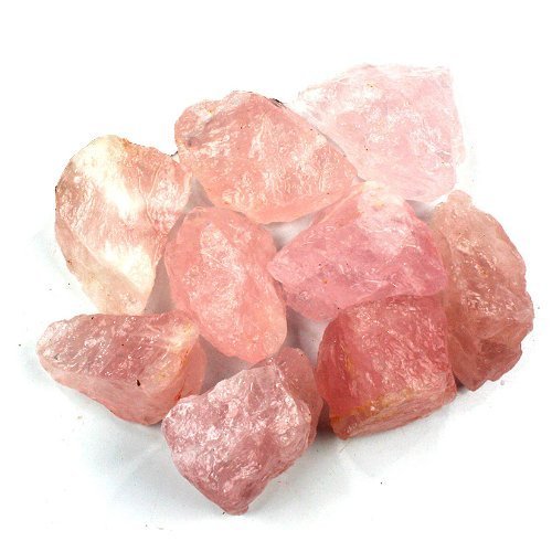 Crystal Allies Materials Cristal Alliés matériaux?: 2,3Kg De Rose Pierres de Quartz Rose brut Brésil-Grand 2,5cm Cristaux pour cabbing naturel brut, de coupe, lapidairerie, Tumbling, et polissage et cristal Reiki * * * * * * * * de guérison de Lot * * * * * * * * code EAN 0849344016250 