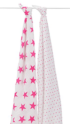Pack de 2 maxi-langes fluro pink