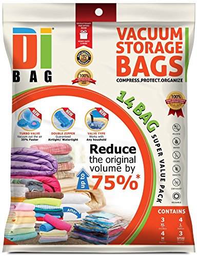 ® jumbo pack de 14 sacs - de rangement sous vide économiseur d'espace sacs. 4x (45*57cm) + 3x (67*100cm) + 4x (54*85cm) + 3×voyage sac roll-up (57*45 cm) sans aspiration. pour les vêtements, couettes, literie, oreillers, rideaux. 0853201006186 DIBAG ® jumbo pack de 14 sacs - de rangement sous vide économiseur d'espace sacs. 4x (45*57cm) + 3x (67*100cm) + 4x (54*85cm) + 3×voyage sac roll-up (57*45 cm) sans aspiration. pour les vêtements, couettes, literie, oreillers, rideaux. 0853201006186 DIBAG