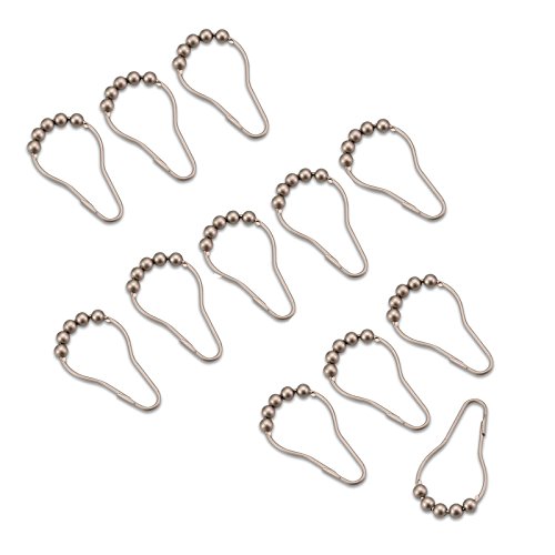 Rideau de douche-Anneaux-Nickel brossé 0872431009781 Shower Curtain