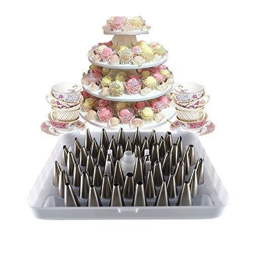 KitchenPRO 56 Pcs Douille Inox pour Pâtisserie ...