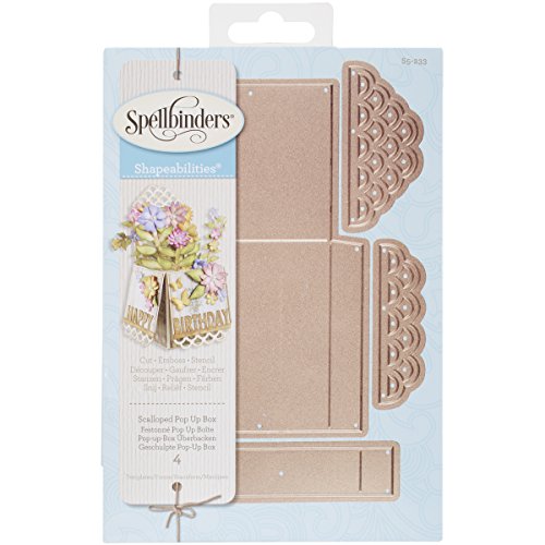 Shapeabilities dies-scalloped pop up box