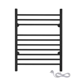  Sèche-serviettes électrique noir 150W WarmlyYours, Dimensions: 81.2cm x 60 cm code EAN 0881308067267 