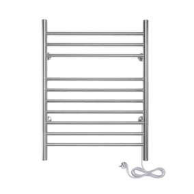  Sèche-serviettes électrique brossé 150W WarmlyYours, Dimensions: 81,2cm x 60 cm code EAN 0881308069490 