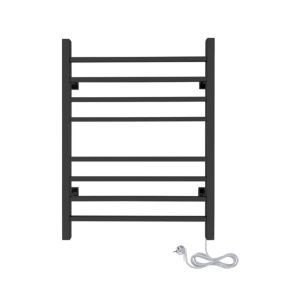  Sèche-serviettes électrique noir 150W WarmlyYours, Dimensions: 80 cm x 60 cm code EAN 0881308069513 