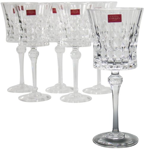 Cristal d'Arques Lady diamond verre de vin 270ml, sans repère de remplissage, 6 verres code EAN 0883314057508 