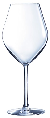 Verre à Vin Chef & Sommelier En Kwarx - 55 Cl - Lot De 6 - Transparent, Fin (0,9 Mm), Résistant Aux Chocs - Pour Vins Puissants (Merlot, Cabernet)