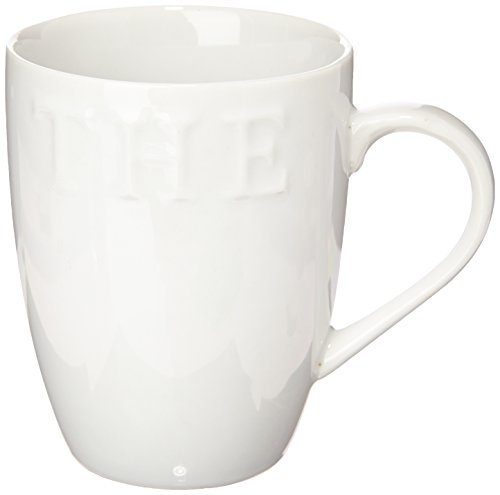Lot de 6 tasses à thé caféine porcelaine blanc ...