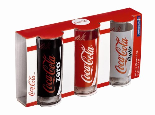 Luminarc 9298617 3 gobelets forme haute 30 cl coca cola mix code EAN 0883314252545 