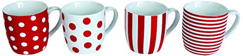 2262025 coffret 4 mugs lolita rouge porcelaine ...