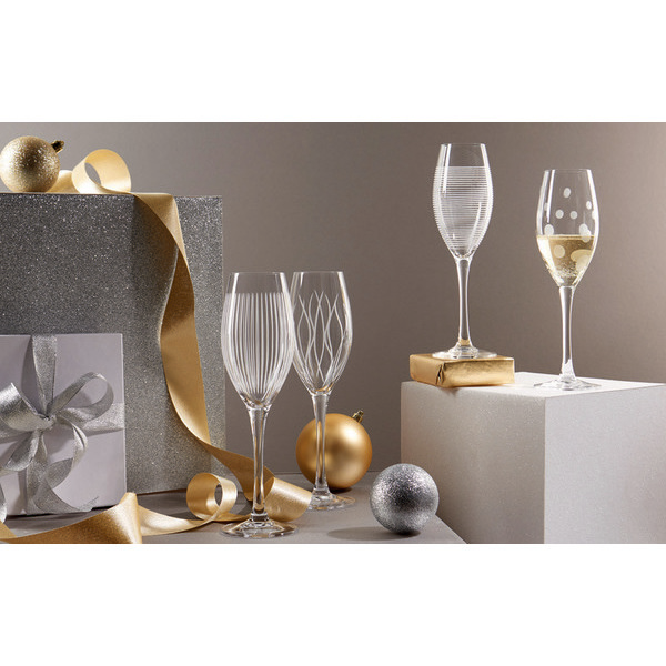 Coffret de 4 flûtes Lounge Club