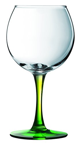 9208365 verres à pied duos verre vert/orange 28...