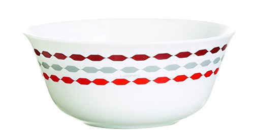 9211901 lot de 6 coupelles sixties opale rouge/...