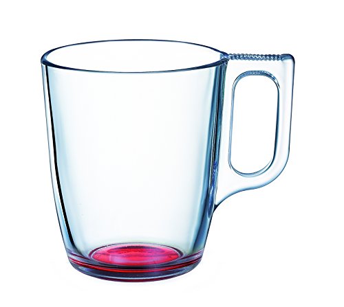 9213706 lot de 6 tasses crazy verre rouge 25 cl