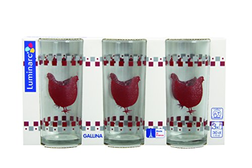 9213818 gobelets forme haute gallina verre roug...
