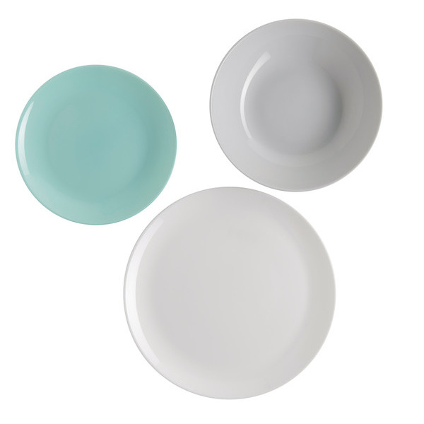 Assiette plate 25cm DIWALI Gris