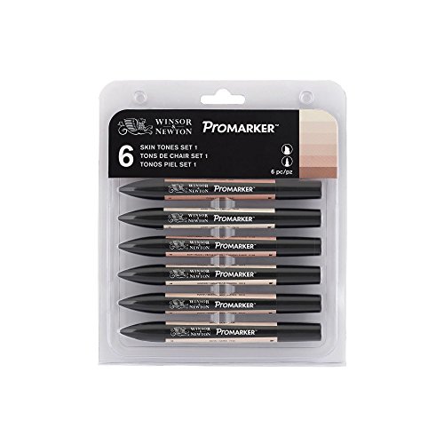 Promarker - lot de 6 marqueurs de dessin - tein...