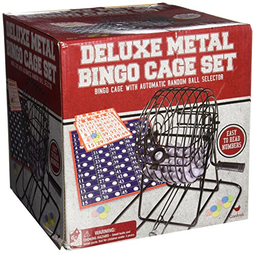 Cardinal Games Deluxe Bingo Cage - Jeu de Bingo avec Cage de Luxe en Métal code EAN 0885362296571 