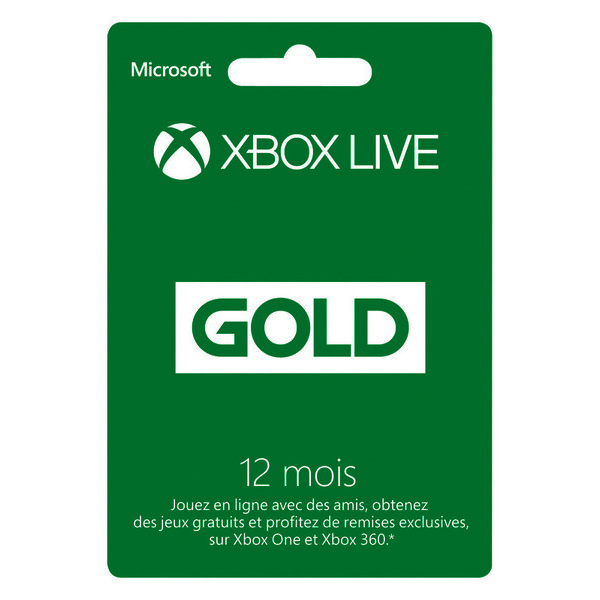  Abonnement Xbox Live 12 mois code EAN 0885370823851 