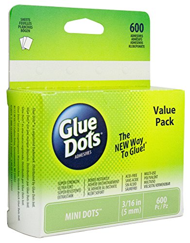 Glue Dots Pastille adhésive mini pour projet artistique format économique clair code EAN 0885643894793 