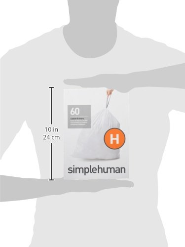 simplehuman CW0223 Sac Poubelle Plastique Blanc