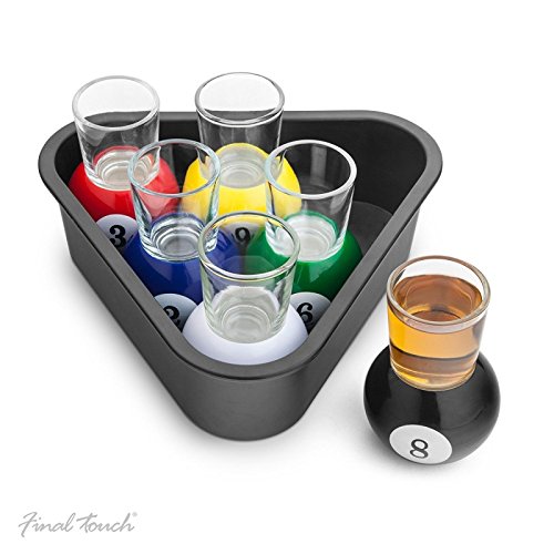 Set of 6 pool shots - lot de verres à shot shoo...
