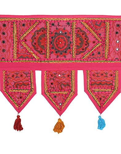 Culturel toran rose coton floral miroir travail...