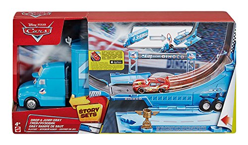 Disney Pixar Cars - Drop & Jump Gray - Camion T...