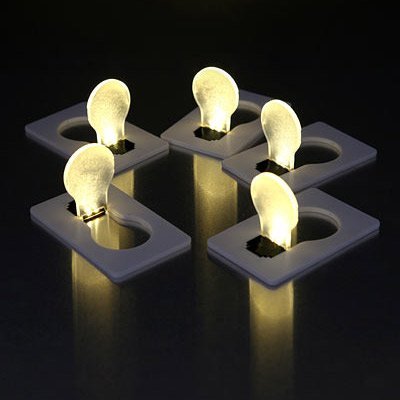 5 x lampe led de poche creative design de papier