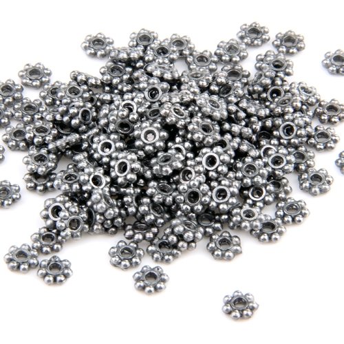 LOT 200 PERLES INTERCALAIRES EN TIBET ARGENT FL...