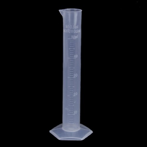 50 ml eprouvette graduee en plastique transparent