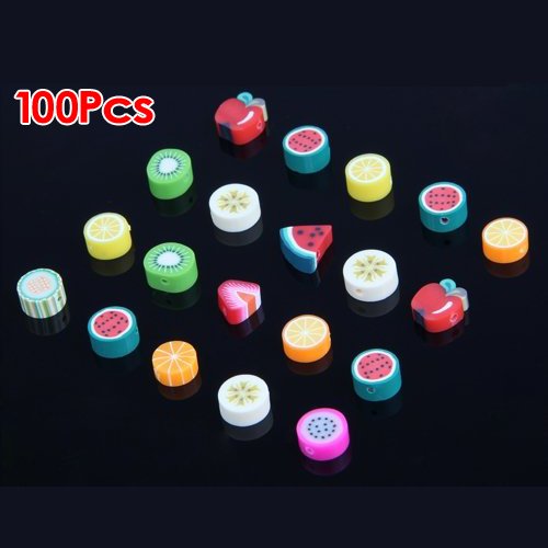 100 couleur mixte fimo pate polymere billes d'a...