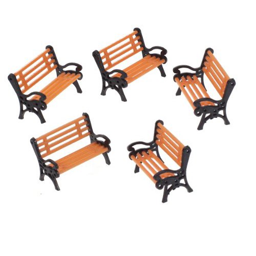 5pcs plastique modele banc modele paysage 1:50 ...